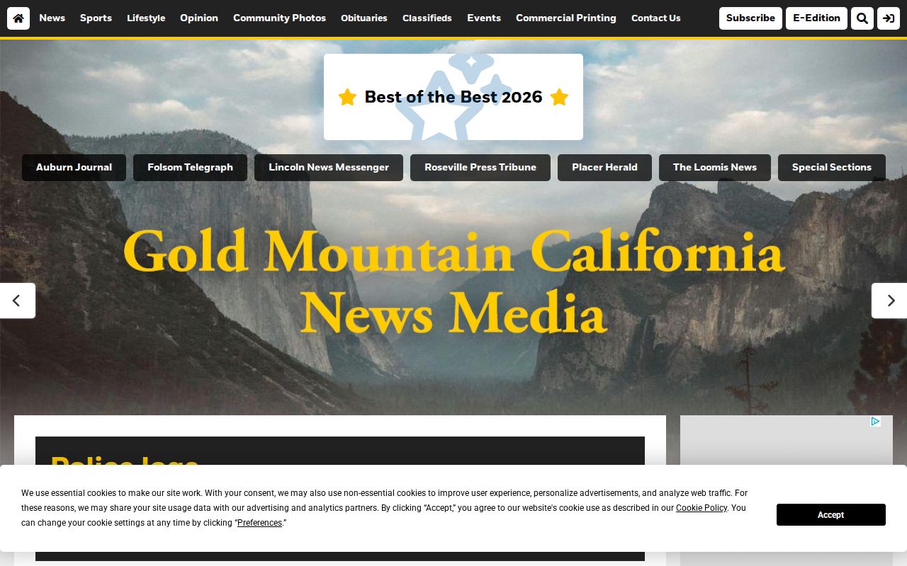 Gold Country Media Placer County crime news police logs